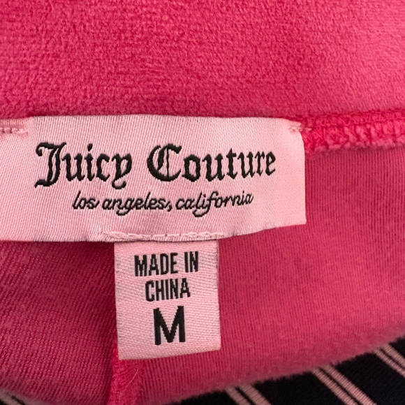 Juicy Couture Pink Velour Tracksuit Set Medium y2k OG Bling Love Juicy - Picture 11 of 16